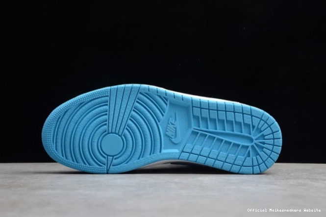 Official Maikesneakers Jordan 555088-117 OG Air 1 'UNC' Retro High 0714